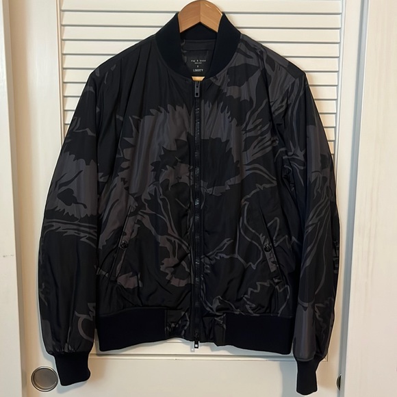 rag bone X LIBERTY Manston Jacket men's black grey size small - Main Image